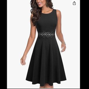 Women's Sleeveless Cocktail A-Line Embroidery Party Summer Wedding Guest Dress